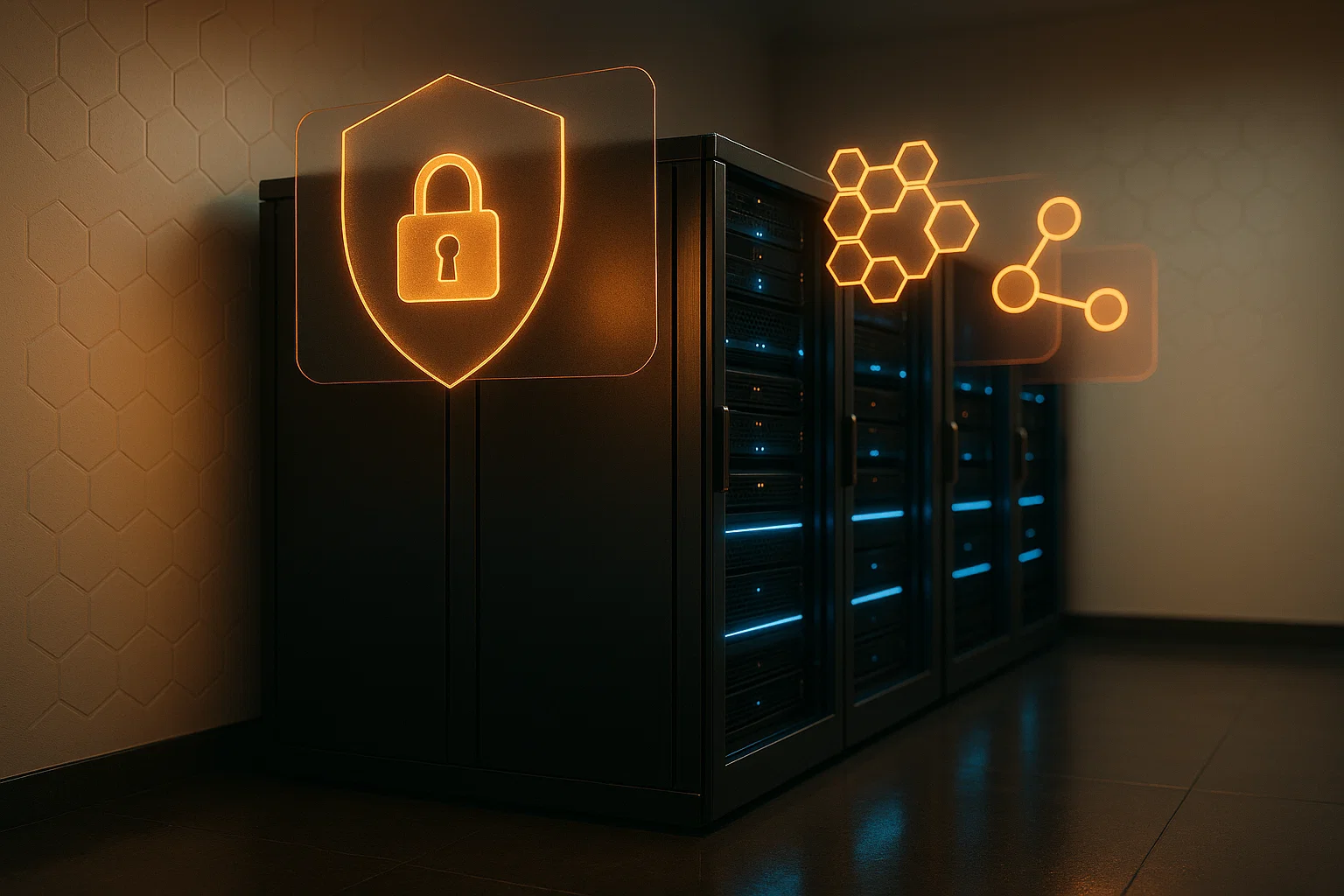 Certificates, compliance, and security assurance illustration